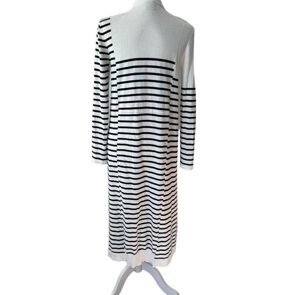 CAbi Cardigan Duster  Open Front Blue White 5141 Victory Size S - Picture 3 of 13